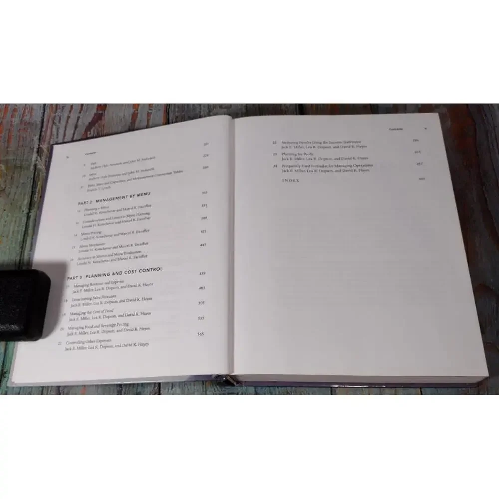 Purchasing,‎ Cost Control, and Menu Management - Professional Culinary Textbook
